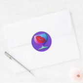 Naam uw ticker ronde sticker (Envelop)