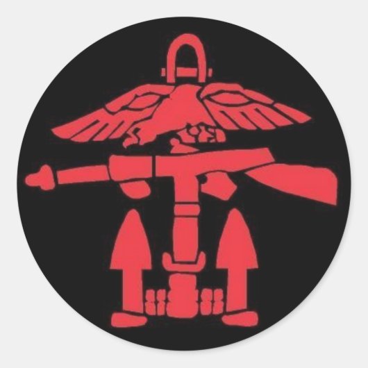 Naam uw ticker ronde sticker (Voorkant)