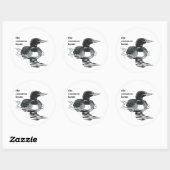 Naam uw ticker ronde sticker (Vel)
