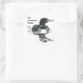 Naam uw ticker ronde sticker (Tas)
