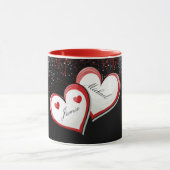  naam Valentijnsdag harten Mok (Midden)