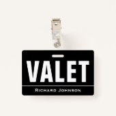 Naam Valet Gepersonaliseerd Badge (Achterkant met clip)
