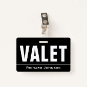 Naam Valet Gepersonaliseerd Badge (Voorkant met clip)