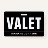 Naam Valet Gepersonaliseerd Badge (Achterkant)