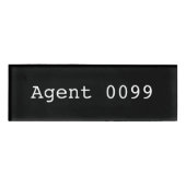 Naam van agent 0099 Markering Naambadge (Voorkant)