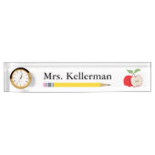 Naam van Apple- en Potcil-leraar Naambordje (Voorkant)