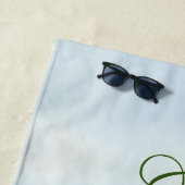 Naam van balkboomstructuurmonogram voor doorsnede strandlaken (In situ)