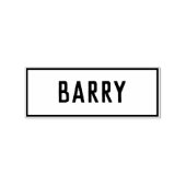 Naam van Barry Rubberstempel (Afrduk)
