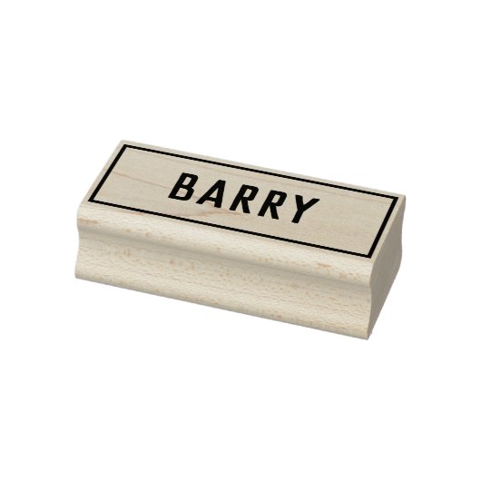 Naam van Barry Rubberstempel (Stempel)
