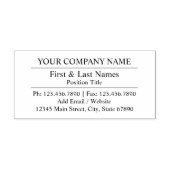 Naam van bedrijf - Aangepast adres Zelfinktende Stempel (Design)