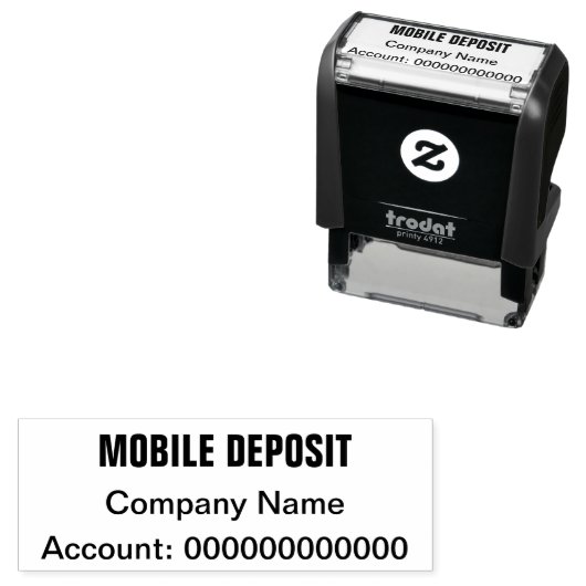 Naam van bedrijf voor mobiele deposito  zelfinktende stempel (In situ)
