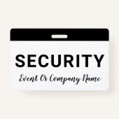 Naam van beveiligingspersoneelsbedrijf badge (Voorkant)