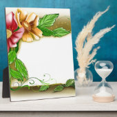 Naam van bloemen fotoplaat (Zijkant)