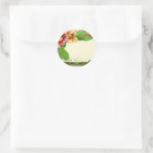 Naam van bloemen ronde sticker (Tas)