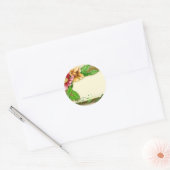 Naam van bloemen ronde sticker (Envelop)