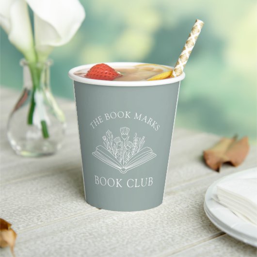 Naam van Boekclub Gepersonaliseerd Papieren Bekers (Insitu)