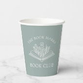 Naam van Boekclub Gepersonaliseerd Papieren Bekers (Achterkant)