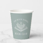 Naam van Boekclub Gepersonaliseerd Papieren Bekers (Voorkant)