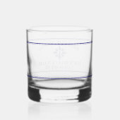 Naam van boot Dock Nautical Kompas Drinkset Whisky Glas (Rechts)