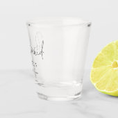 Naam van bridesmaid shot glas (Rechts)