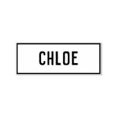 Naam van Chloe Rubberstempel (Afrduk)