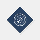 Naam van de ankerboot of het touw, heihaven servet (Hoek)