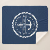 Naam van de ankerboot of het touw, heihaven sherpa deken (Voorkant (horizontaal))