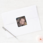 Naam van de baby en Foto Sticker (Envelop)