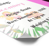 Naam van de baby foto betekent poster (Hoek)