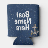 Naam van de boot en Koelbox van de waterdruppel Blikjeskoeler (Achterkant)