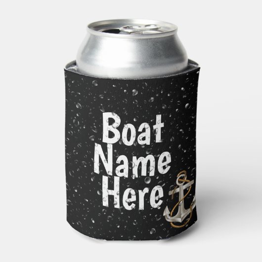 Naam van de boot en Koelbox van de waterdruppel Blikjeskoeler (Blikje Voorkant)