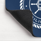 Naam van de boot en scheepskuikens van de haven muismat (Hoek)