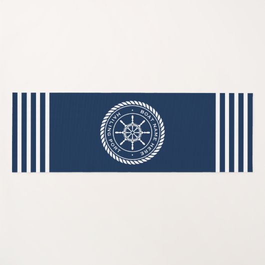 Naam van de boot en scheepskuikens van de haven yogamat (Voorkant (horizontaal))