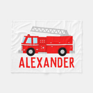 Naam van de brandweerwagen fleece deken