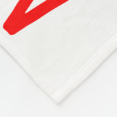 Naam van de brandweerwagen fleece deken (Hoek)