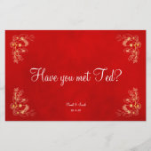 Naam van de bruiddwergtafel (Voorkant)