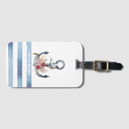 Naam van de cabine, ankervloerstroken bagagelabel (Voorkant (horizontaal))