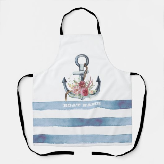 Naam van de cabine, ankervloerstroken schort (Voorkant)