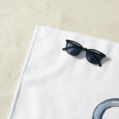 Naam van de cabine, ankervloerstroken strandlaken (In situ)