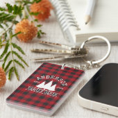 Naam van de cabine: Rode Buffalo geplakt acryl Sleutelhanger (Voorkant Rechts)