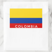 naam van de colombiaanse vlag rechthoekige sticker (Tas)