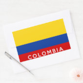 naam van de colombiaanse vlag rechthoekige sticker (Envelop)