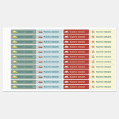 Naam van de creditauto labels (Vel)