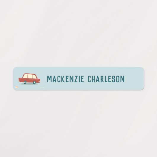 Naam van de creditauto labels (Design 2)