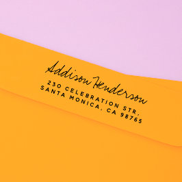 Naam van de doopvont van de handtekening & Eenvoud Rubberstempel