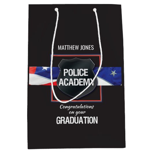 Naam van de douane, Afstuderen van de Politieacade Medium Cadeauzakje (Voorkant)