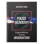 Naam van de douane, Afstuderen van de Politieacade Notitieboek (Voorkant)