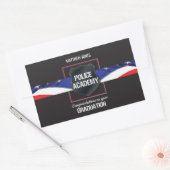 Naam van de douane, Afstuderen van de Politieacade Rechthoekige Sticker (Envelop)