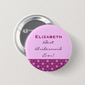 Naam van de Douane van de Sterren van het Ronde Button 5,7 Cm (Voorkant /achterkant)