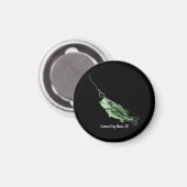 NAAM VAN DE DOUANESCHIEDENIS HIER VISSERIJ-STRIKSE MAGNEET (Voorkant / Achterkant)